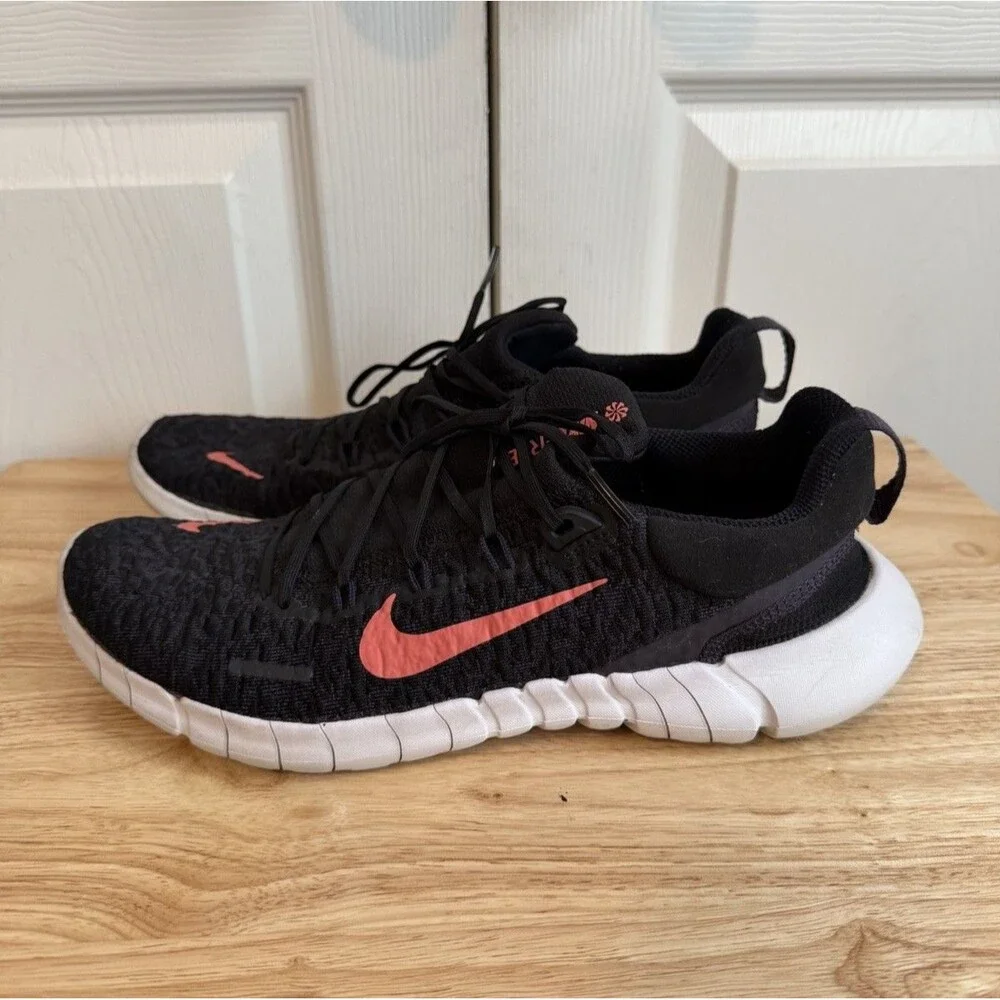 Nike Free RN 5.0 Next Nature Running Shoes Women Size 10.5 Black Lightweight